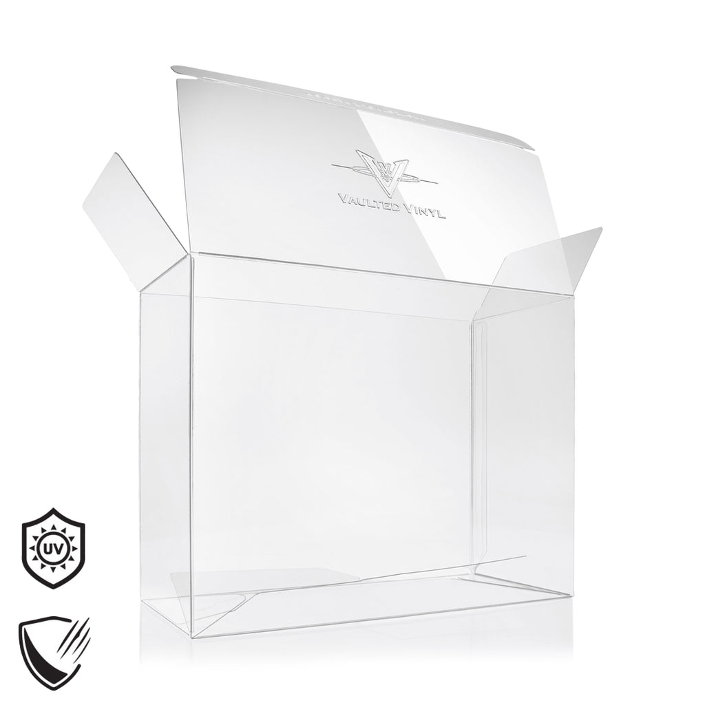 Vaulted Vinyl 2 Pack 0.50mm Funko Pop Protectors - UV and Scratch Resistant protective cases for Funko Pop figures.
